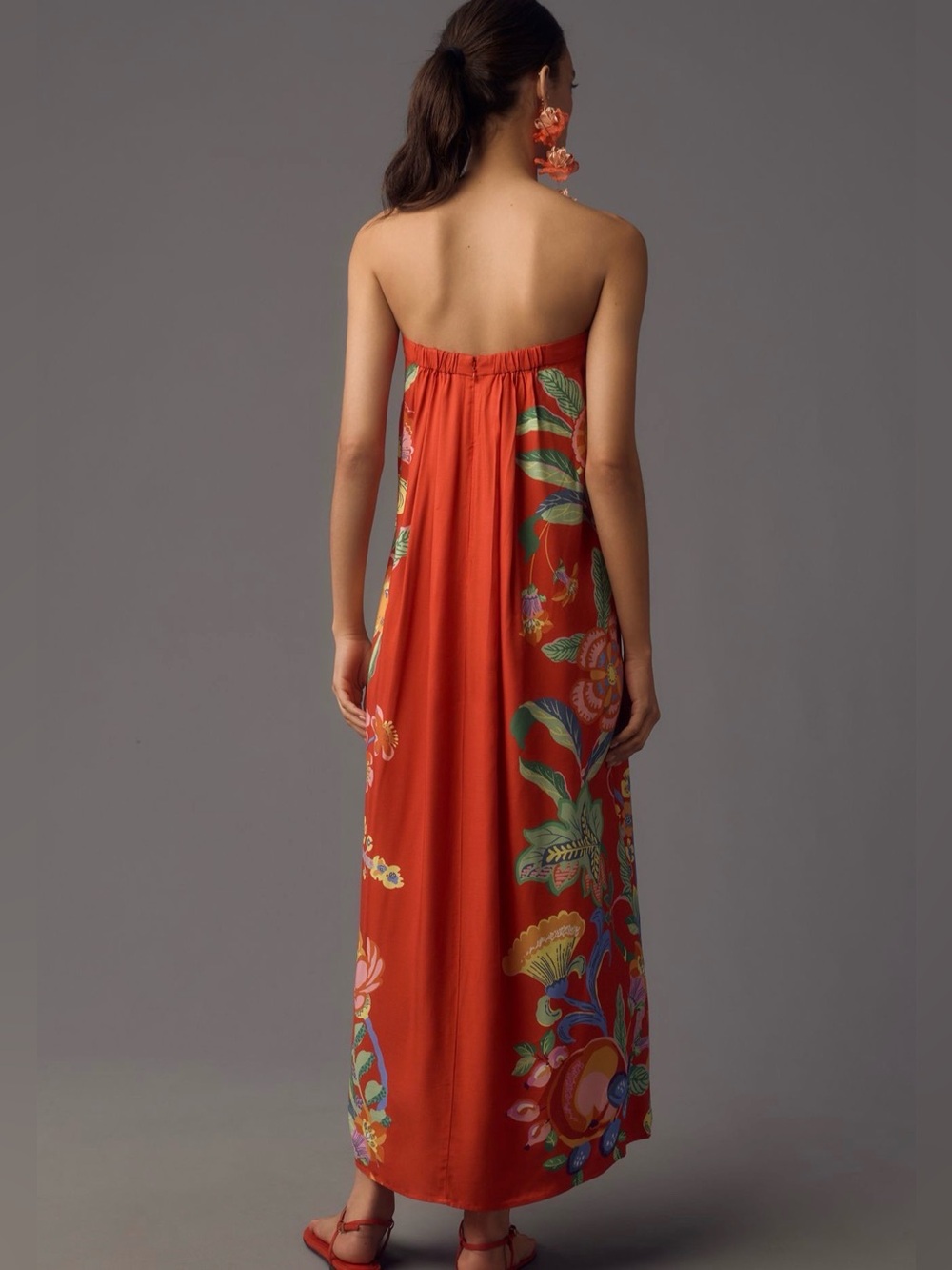 Anthropologie Pleated Column Midi Dress - Picture 4 of 13